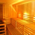 Wiata biesiadna i tradycyjna sauna